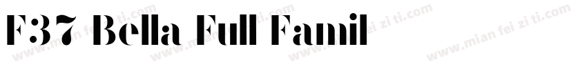 F37 Bella Full Famil字体转换
